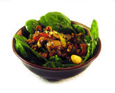 Receta de ensalada de canónigos con aliño de nueces